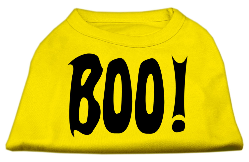 Boo! Screen Print Shirts Yellow XS